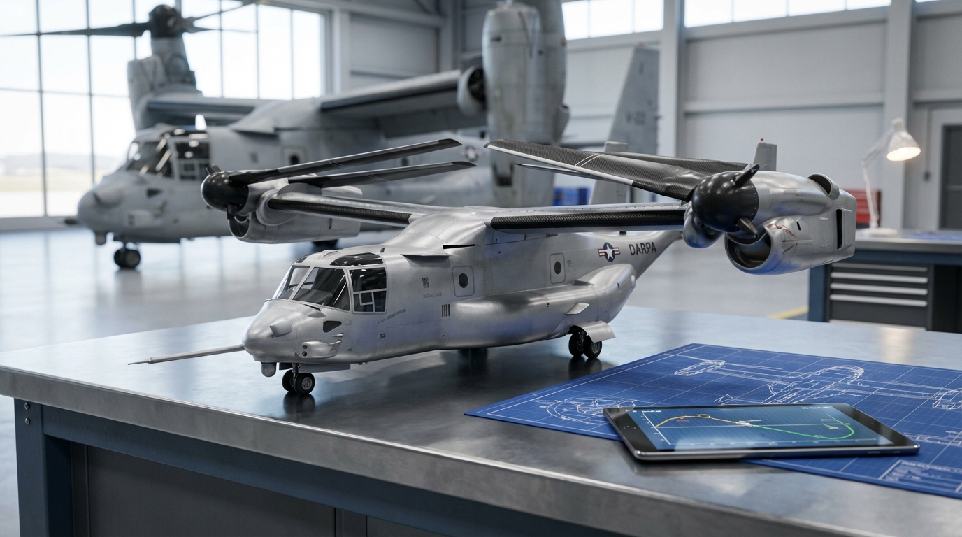 Fold Rotor DARPA X-76: Hochgeschwindigkeits-VTOL mit Stop/Fold-Rotor - Technik ...